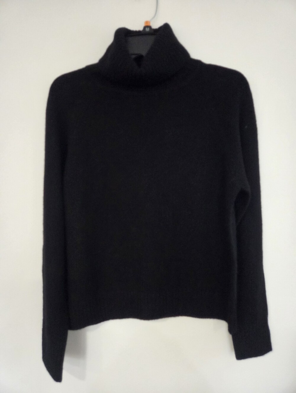 Quince Black Turtleneck Sweater 100% Yuk Wool